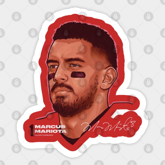 Marcus Mariota Atlanta Profile Sticker by Buya_Hamkac